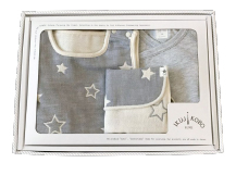 星柄5重ガーゼベストのオーガニックギフト