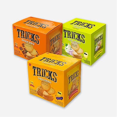 【商品写真】TRICKS ベイクドチップス 15g×12袋入りBOX