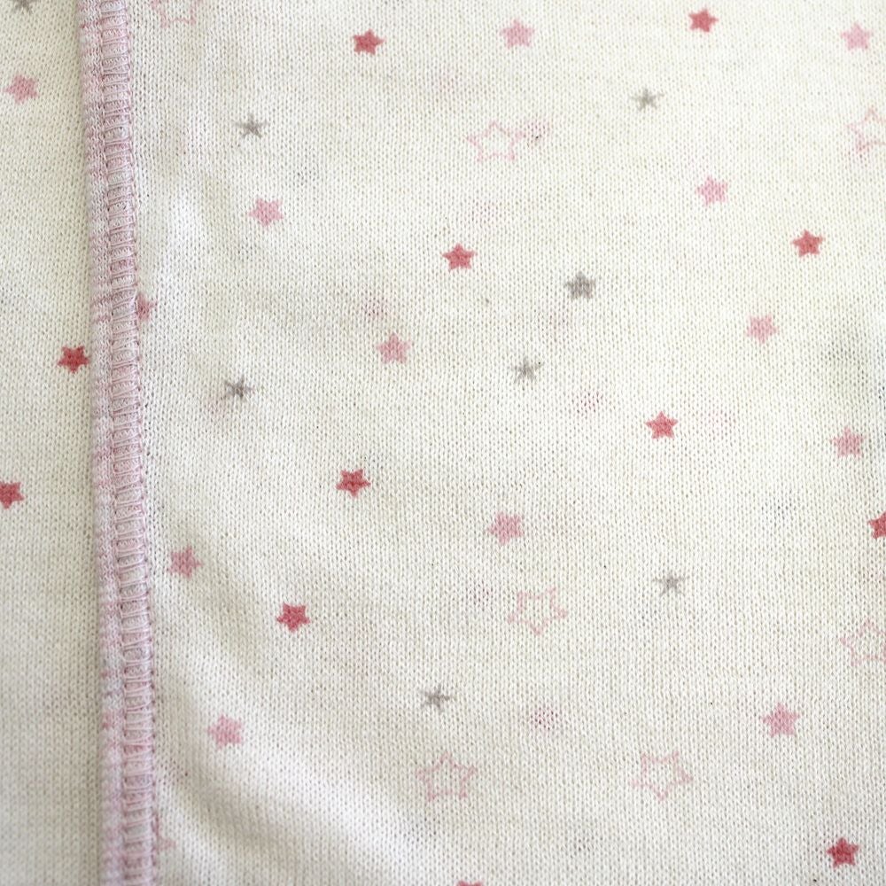 ikujikobo（育児工房）オーガニック吊天竺 中肌着 金平糖 ピンク （50-70cm）