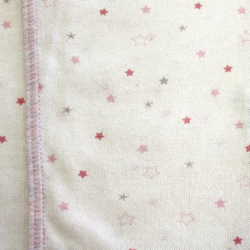 ikujikobo（育児工房）オーガニック吊天竺 中肌着 金平糖 ピンク （50-70cm）