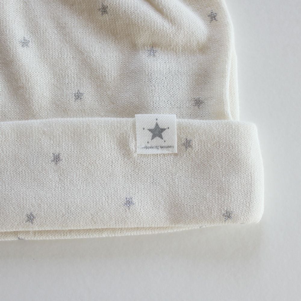 ikujikobo（育児工房）オーガニック吊天竺 帽子 シルバースター（40-42cm）