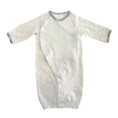 ikujikobo（育児工房）オーガニック吊天竺 2WAYドレス シルバースター グレー （50-70cm）