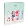 aden+anais（エイデンアンドアネイ）【日本正規品】シルキーソフトおくるみ　3枚セット　watercolor garden silky soft 3-pack swaddles 【ボックス入り】