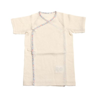 ikujikobo（育児工房）オーガニック吊天竺 中肌着 リバティ アイボリー（50-70cm）