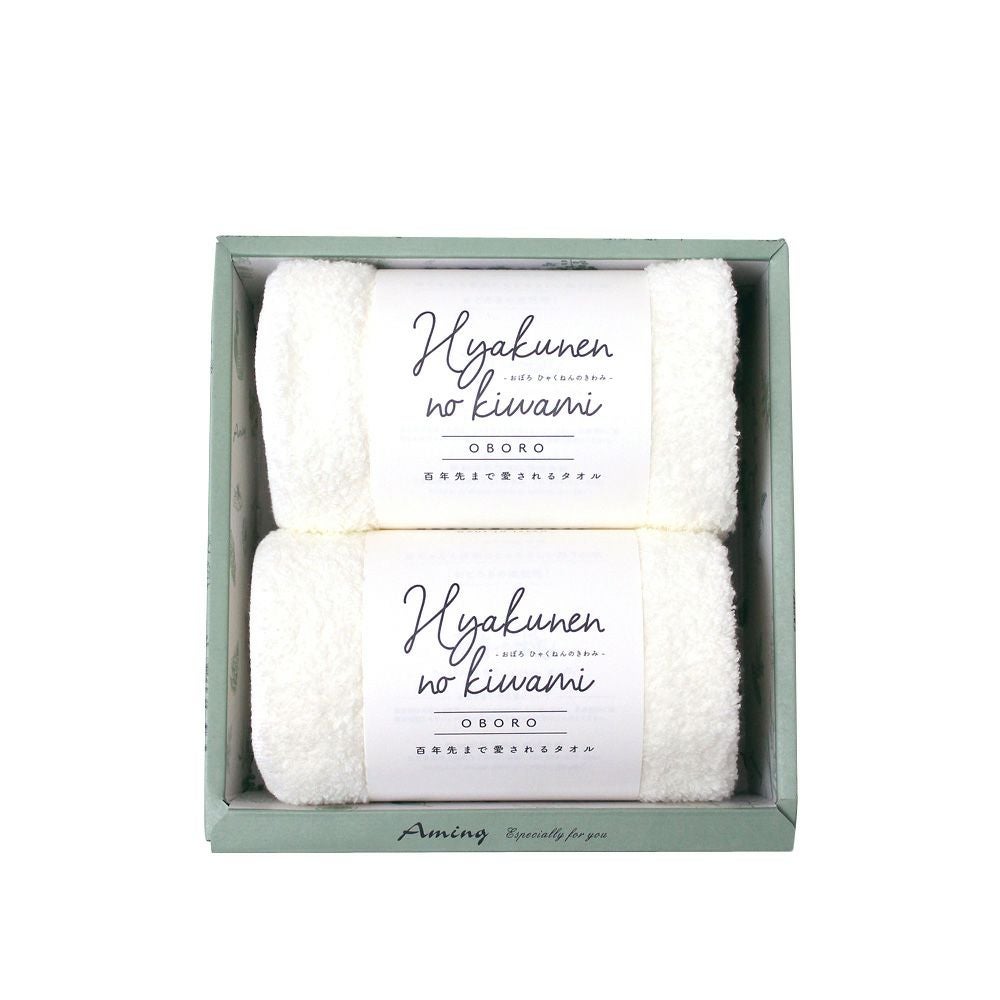 おぼろタオル おぼろ百年の極 フェイスタオル［アミングオリジナル