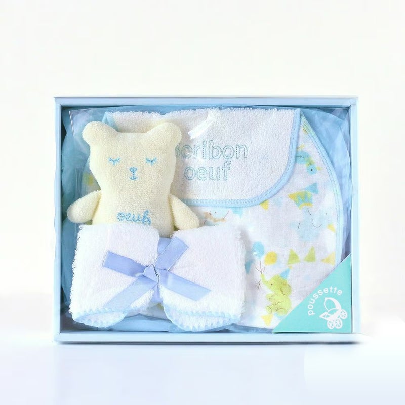 Boribon oeuf（ボリボン ウーフ） pastel S BOX ブルー【ギフトボックス入り】