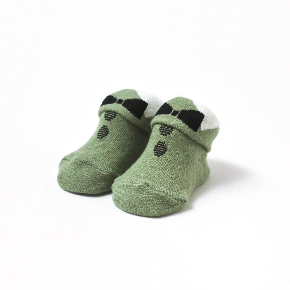 Cream Chantilly（クリームシャンティ） 襟付き蝶ネクタイソックス（9-12cm） グリーン