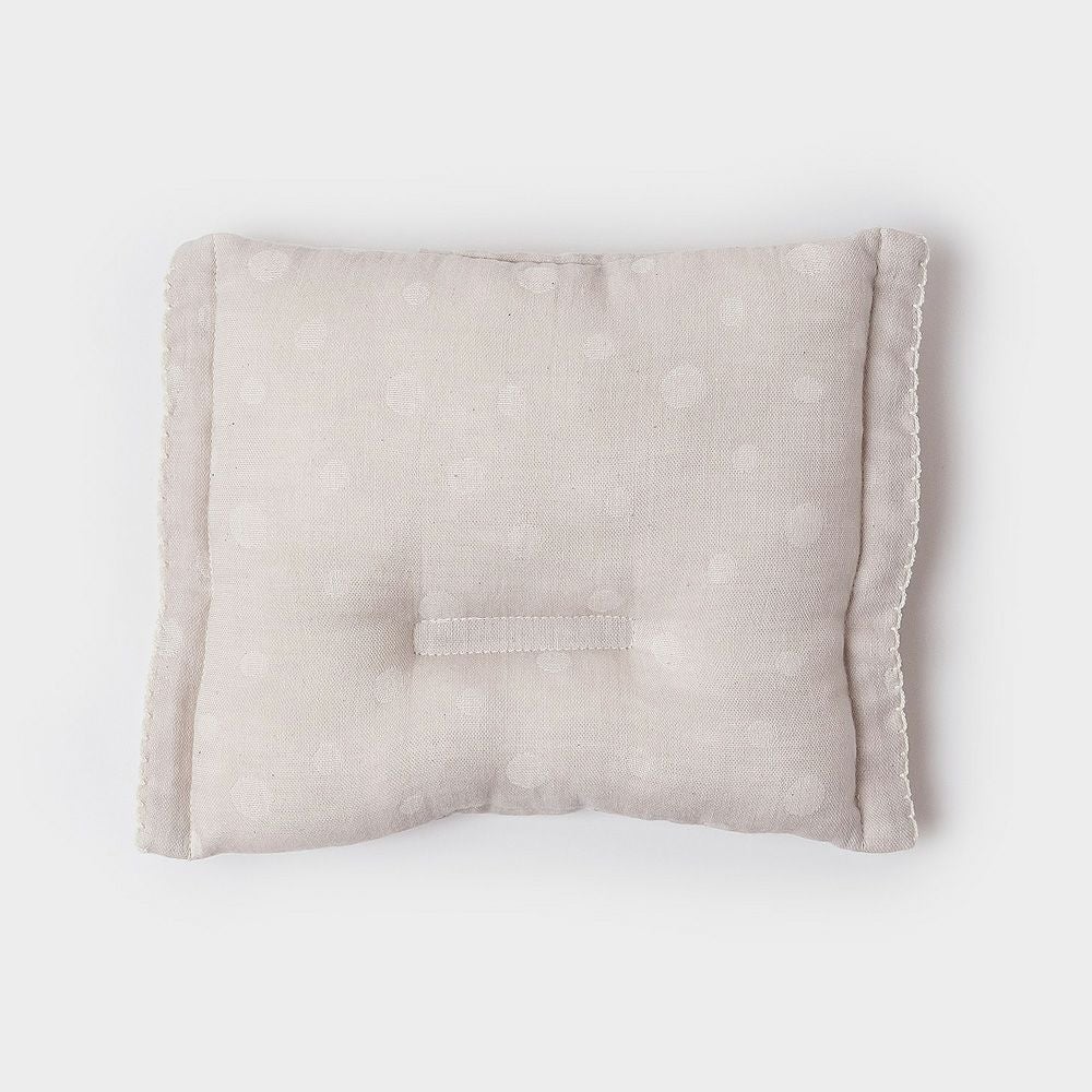 ikujikobo（育児工房）オーガニック二重織ガーゼ 水玉 授乳用マクラ グレー