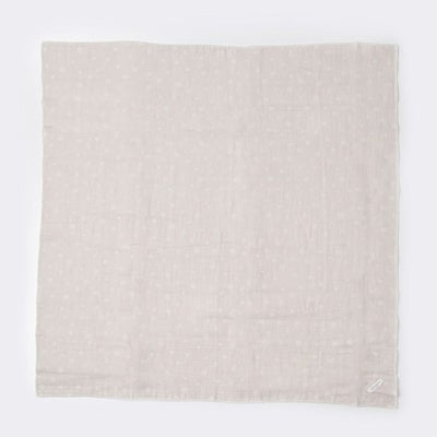 ikujikobo（育児工房）オーガニック二重織ガーゼ 水玉 ガーゼケット グレー