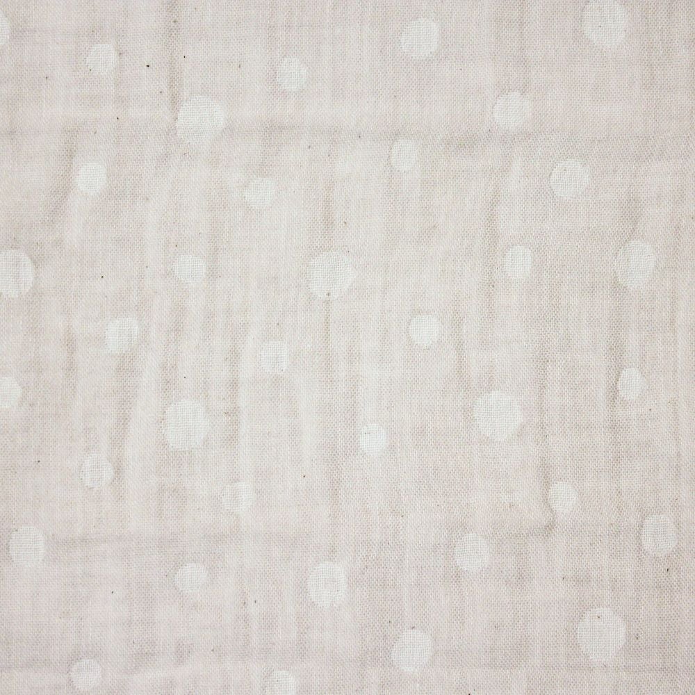 ikujikobo（育児工房）オーガニック二重織ガーゼ 水玉 ハンカチ グレー