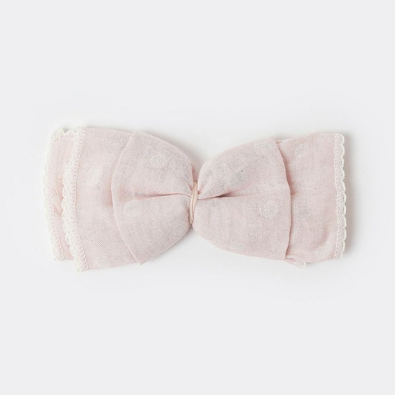 ikujikobo（育児工房）オーガニック二重織ガーゼ 水玉 ハンカチ ピンク