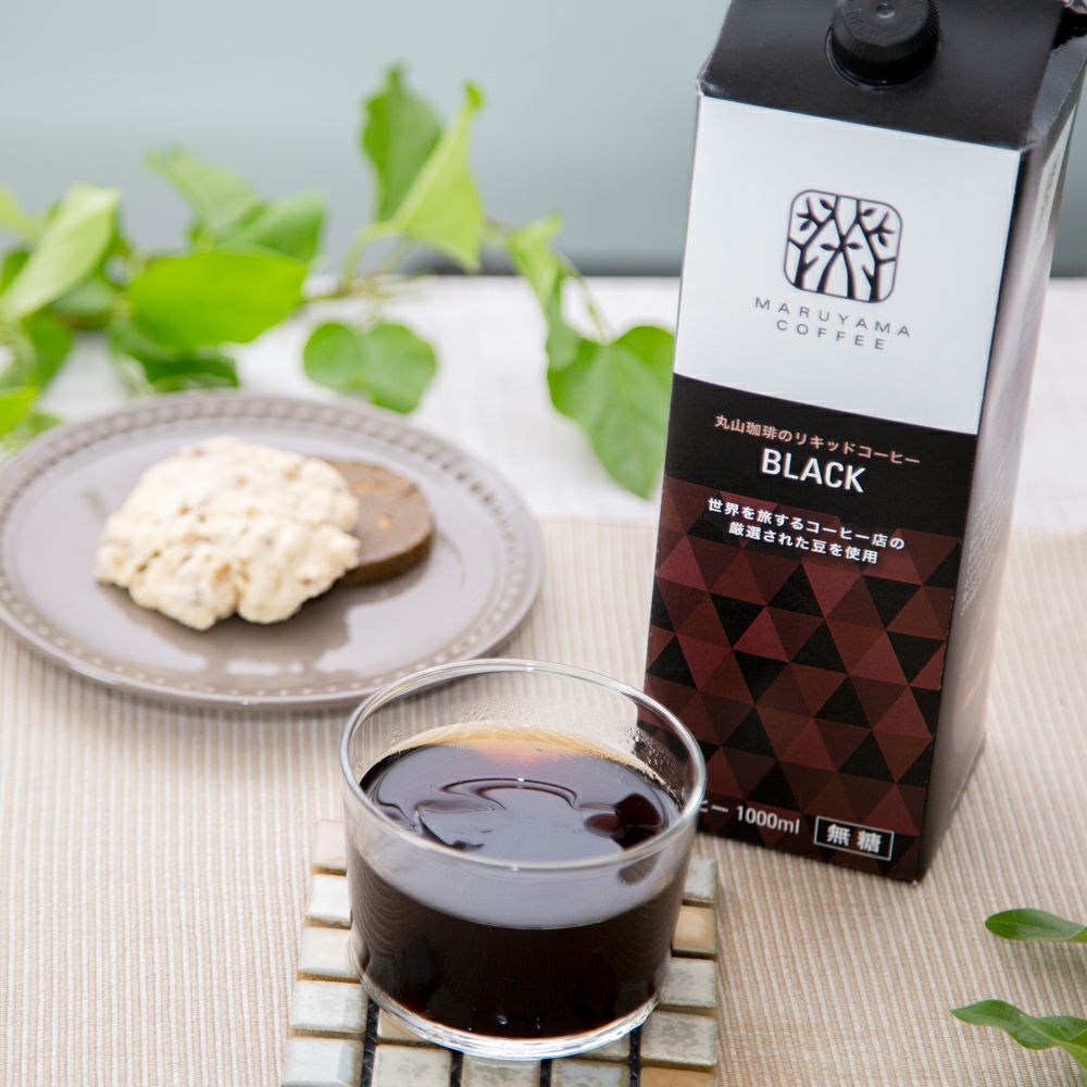 丸山珈琲 リキッドアイスコーヒー ブラックアイスコーヒー（無糖） 1L