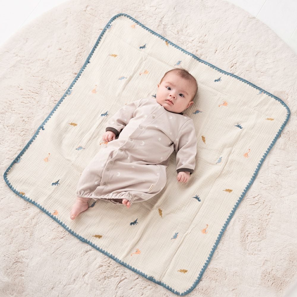 FRENCH Aming（フレンチアミング） 4重ガーゼおくるみ 刺繍 | Aming