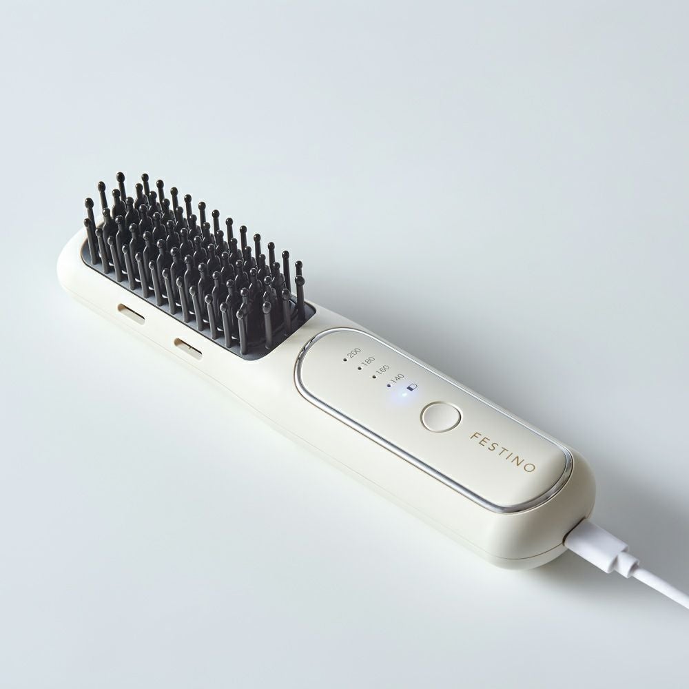 FESTINO（フェスティノ） 充電式スタイリングヒーターブラシ | Aming