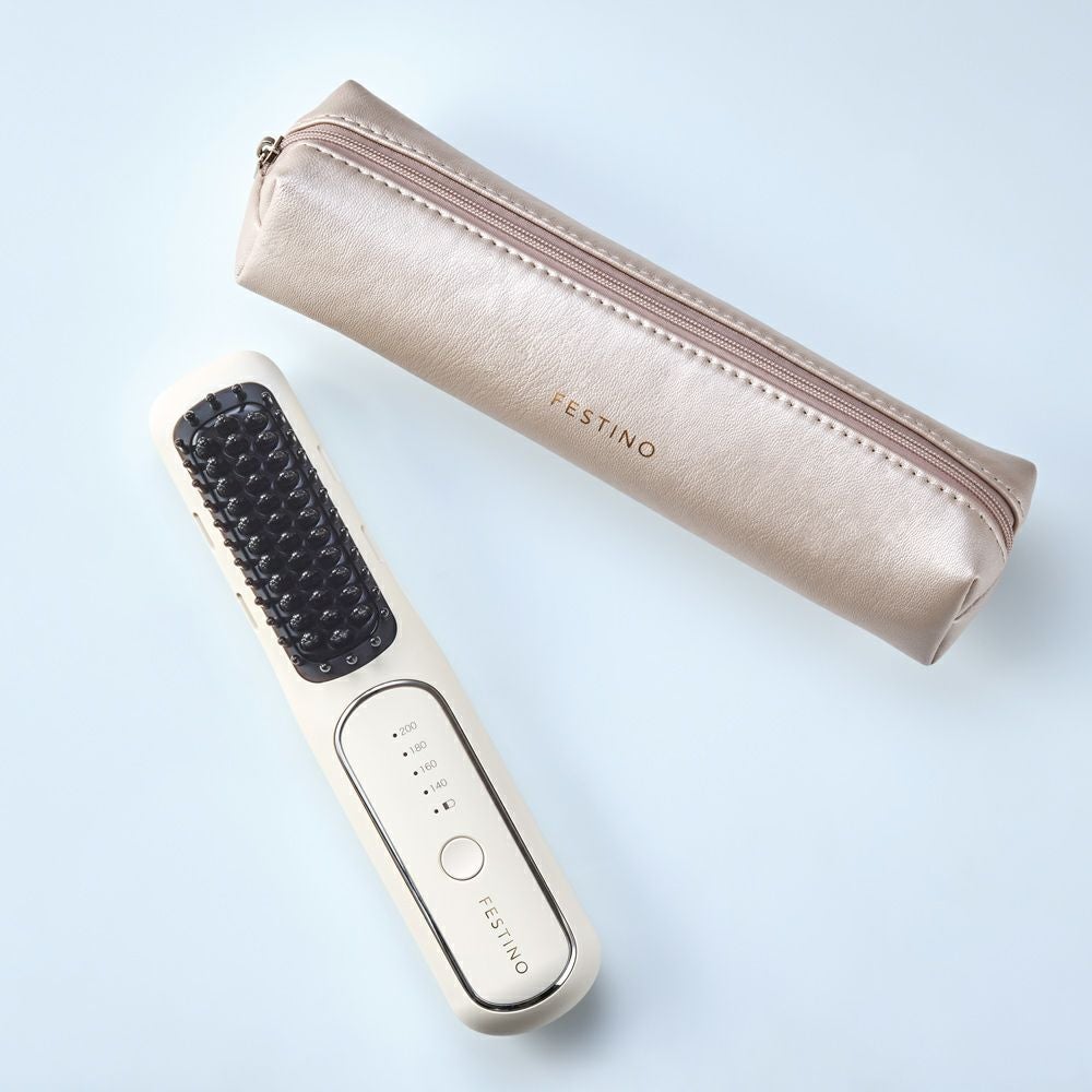 FESTINO（フェスティノ） 充電式スタイリングヒーターブラシ | Aming