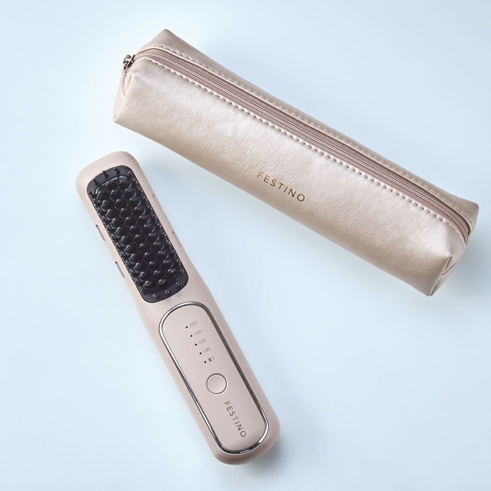 FESTINO（フェスティノ） 充電式スタイリングヒーターブラシ | Aming