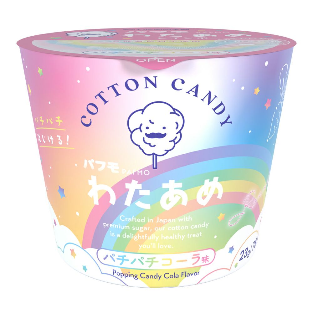 パフモレインボーわたあめ パチパチコーラ味 | Aming アミング公式