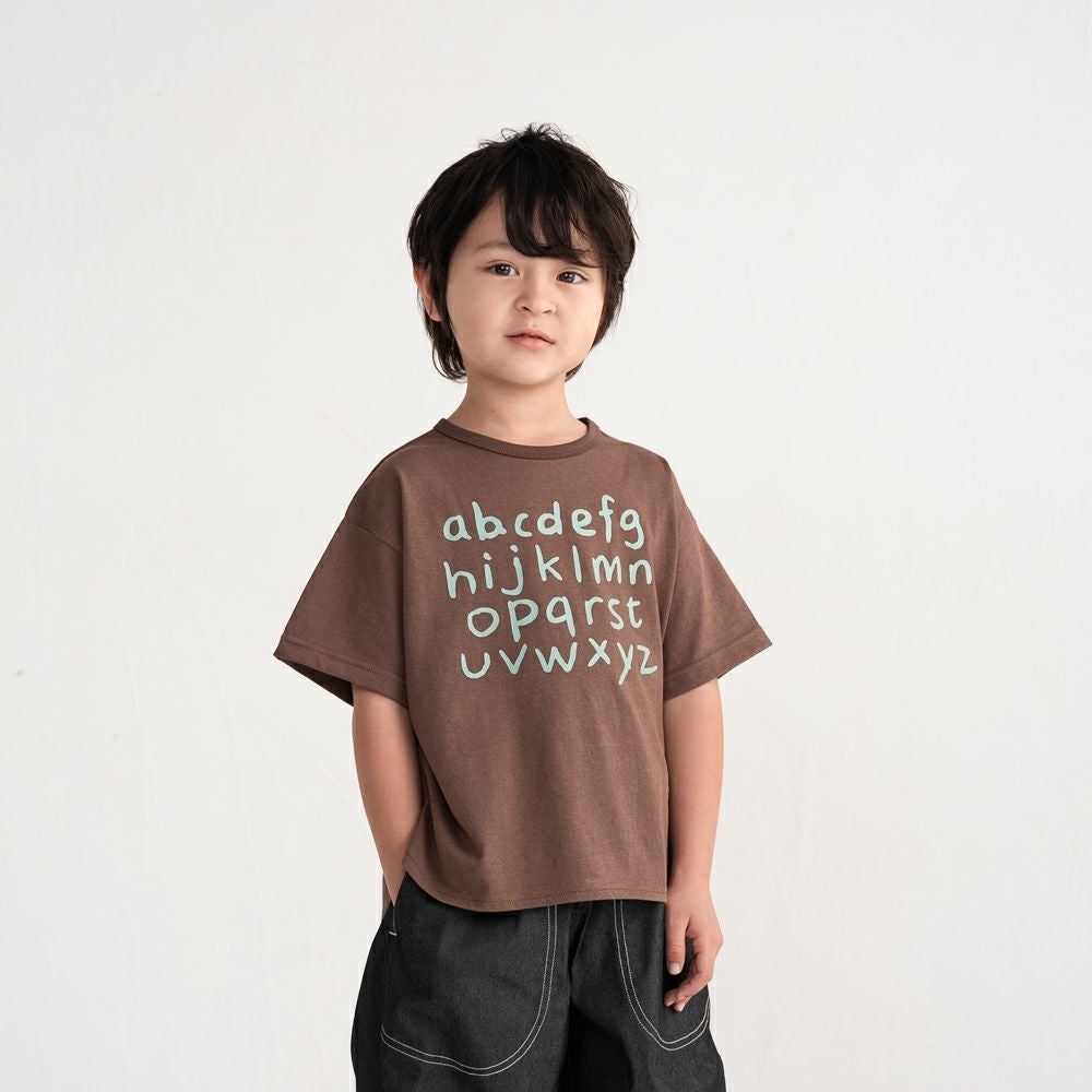 2026SS】bonami（ボナミ） 抜け感ヘムのアルファベットTシャツ | Aming