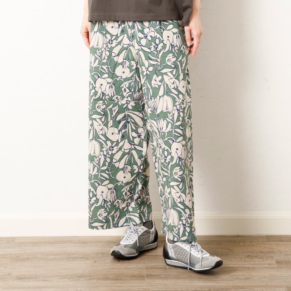 Apolina3-5y パンツ２枚 marlowe trouserとカーキ花柄 2026春夏セール】HEAVENLY（ヘブンリー）Cotton Linen Flower Print