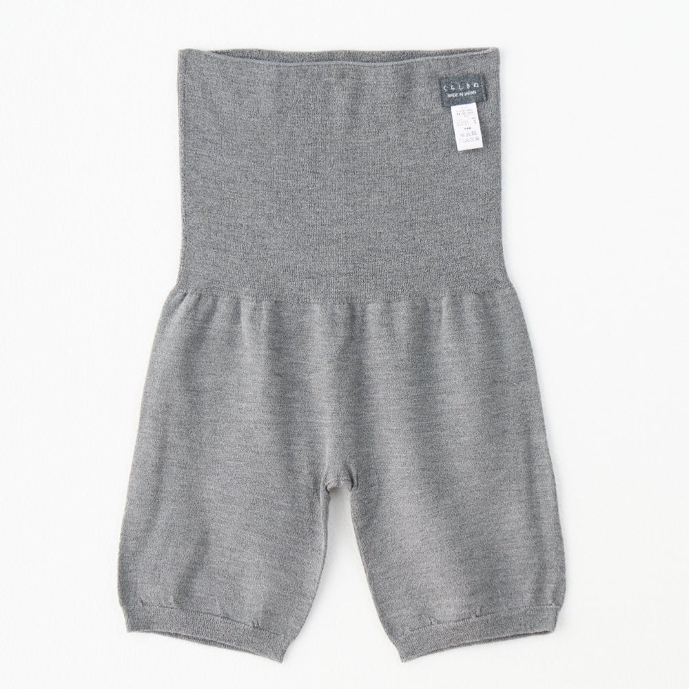 くらしきぬ シルクはらぱん（腹巻パンツ） ショートタイプ グレー